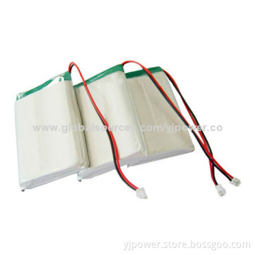 400mAh/3.7V Rechargeable Li-polymer Battery for MP3/MP4/Recording Pen, 2.75V Voltage